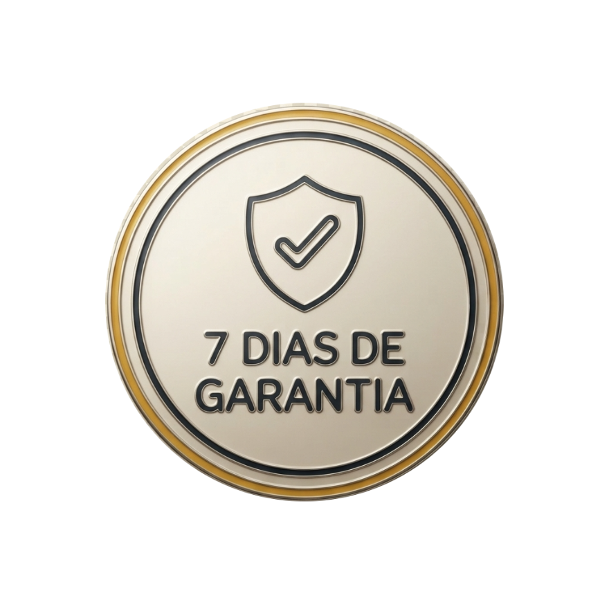 Selo de garantia incondicional de 7 dias do Rotina Flex